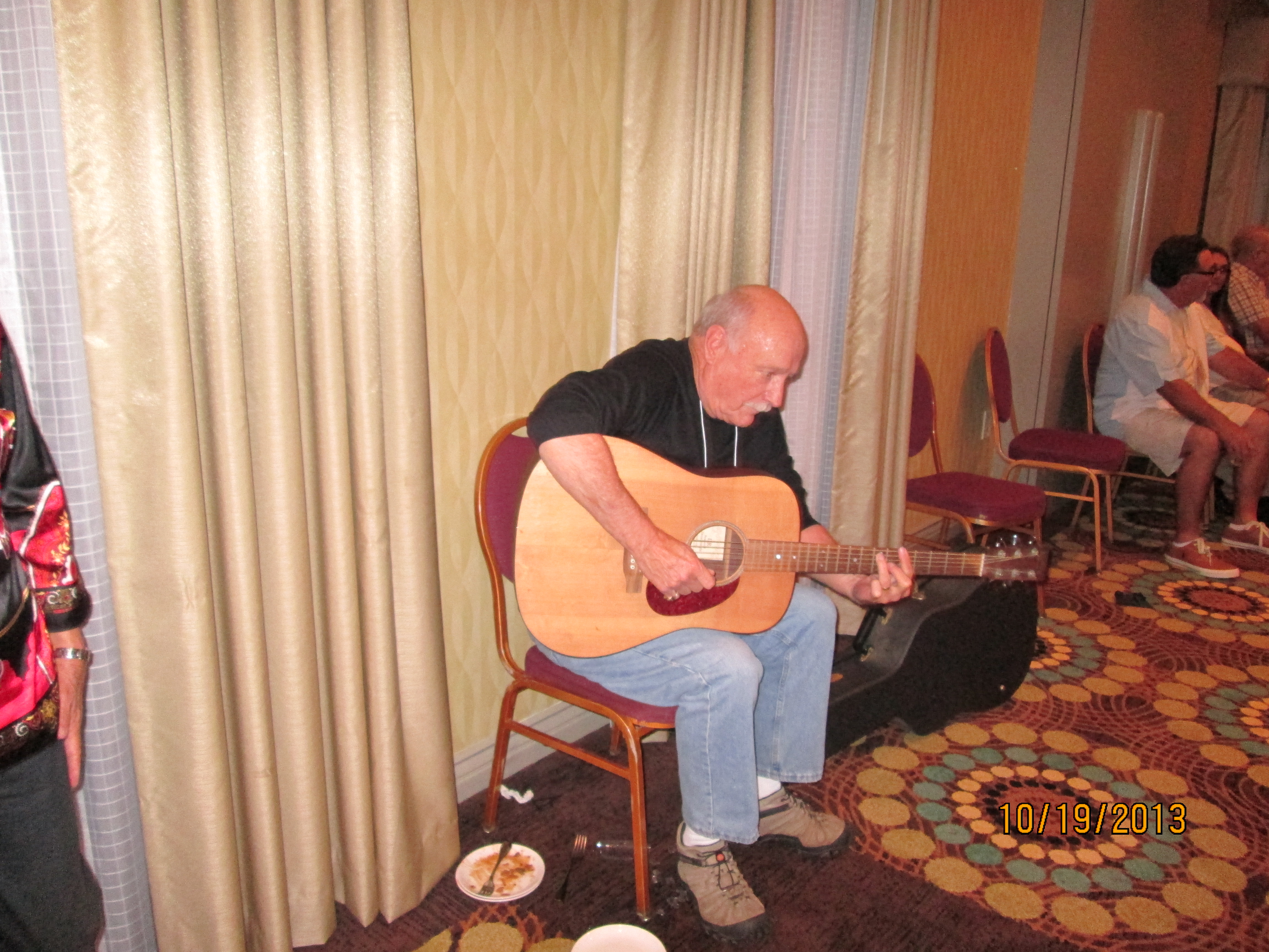 Mike Barmore playing at the Meet and Greet Mixer on Friday evening October 18, 2013.  The date is wrong on the picture due to the camera being set to Eastern Time Zone.